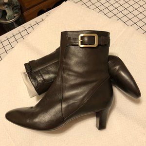 Brown Leather Ankle Boots